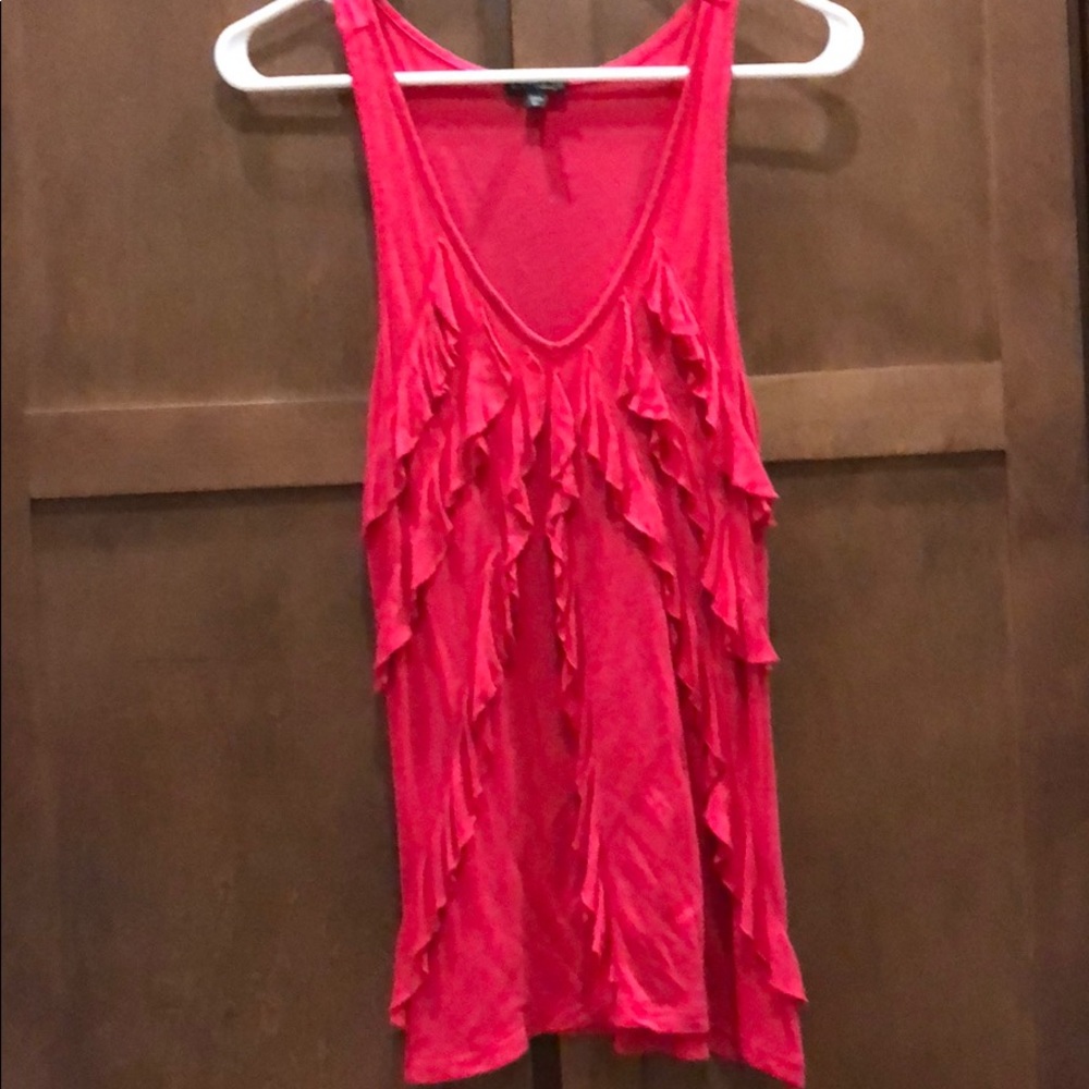 Express ruffle tank top